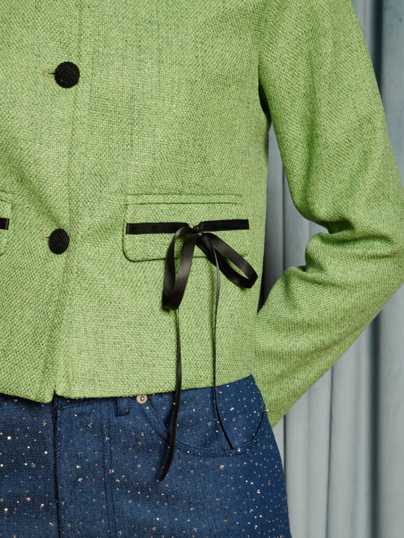 Theatre Tweed Bow Jacket - Image 6