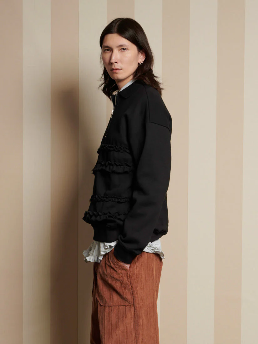 Tommie Ruffle Half Zip Sweat - Image 3