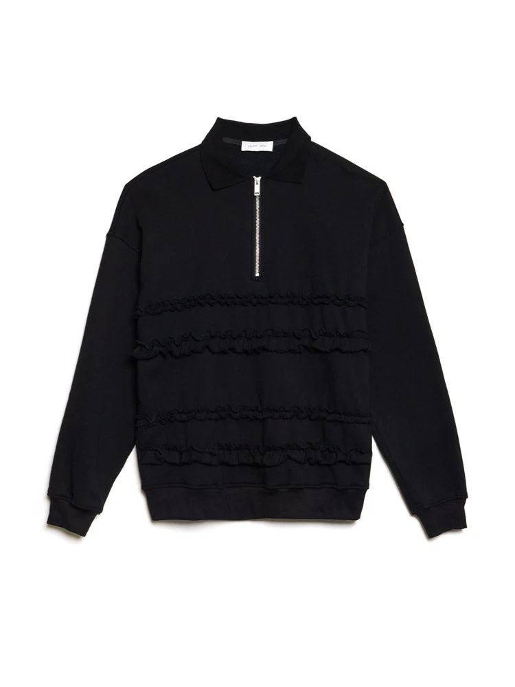 Tommie Ruffle Half Zip Sweat - Image 7