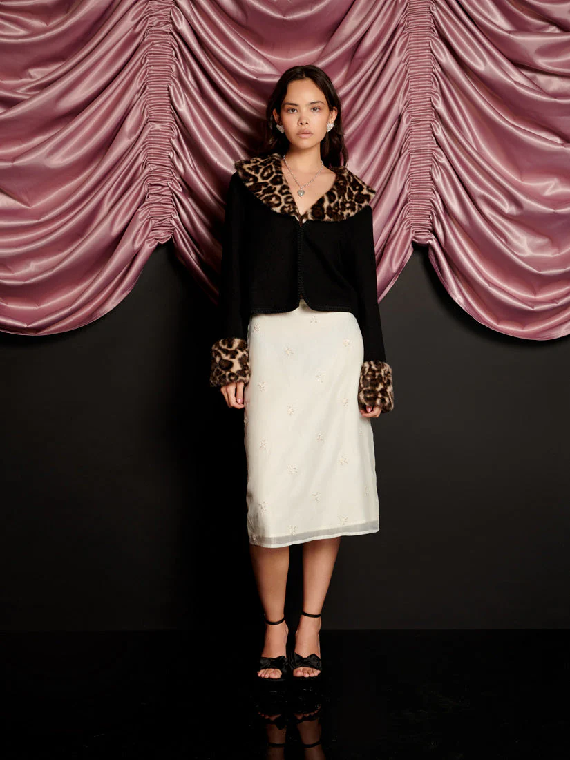 Velma Faux Fur Cardigan - Image 4