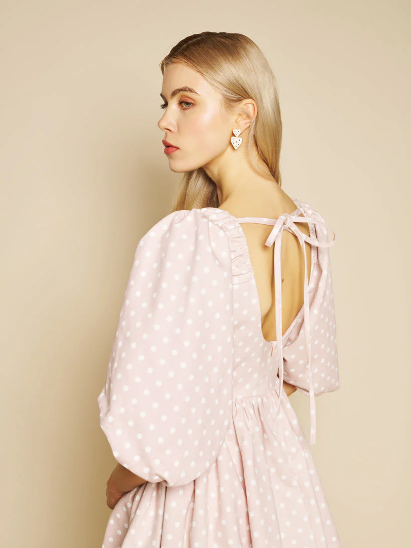 Violette Spot Bubble Mini Dress - Image 5