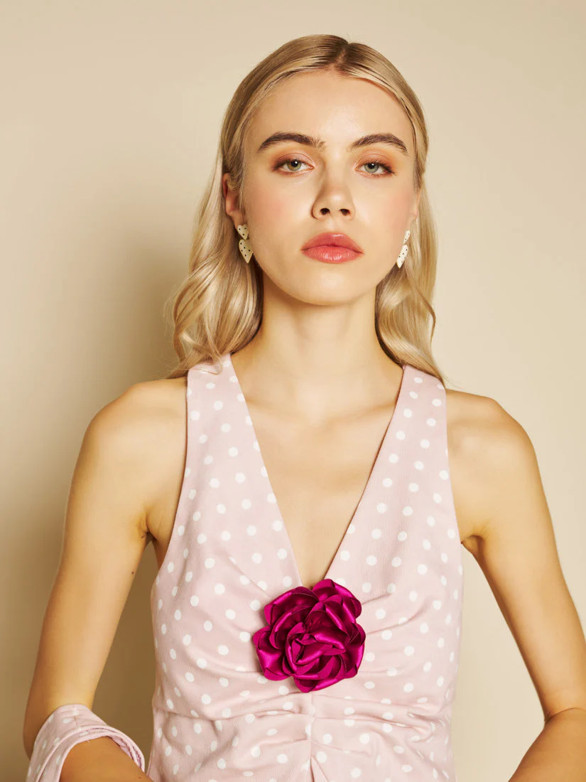 Violette Spot Rose Top - Image 5