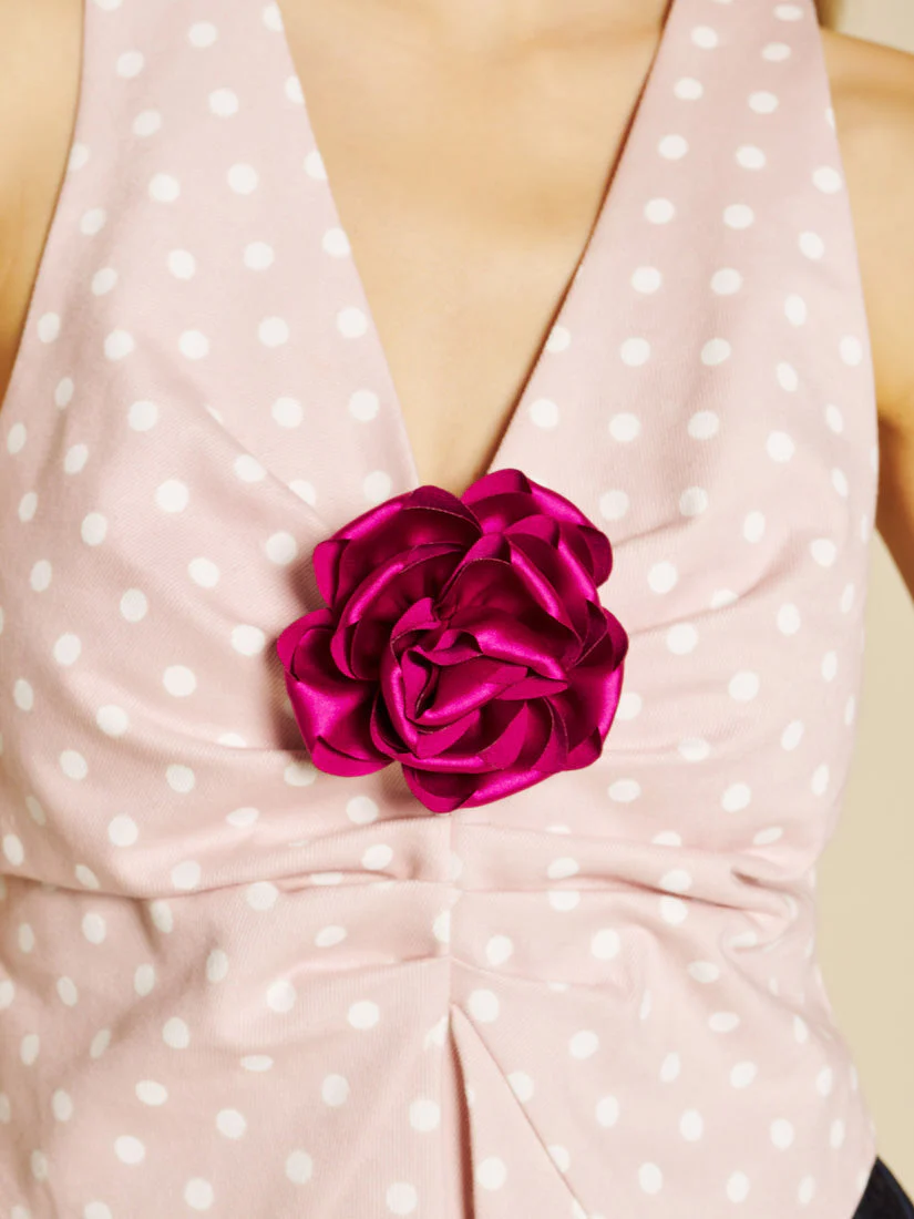 Violette Spot Rose Top - Image 6