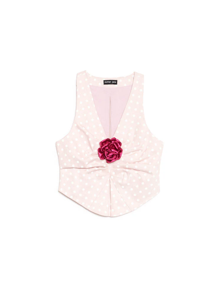 Violette Spot Rose Top - Image 7
