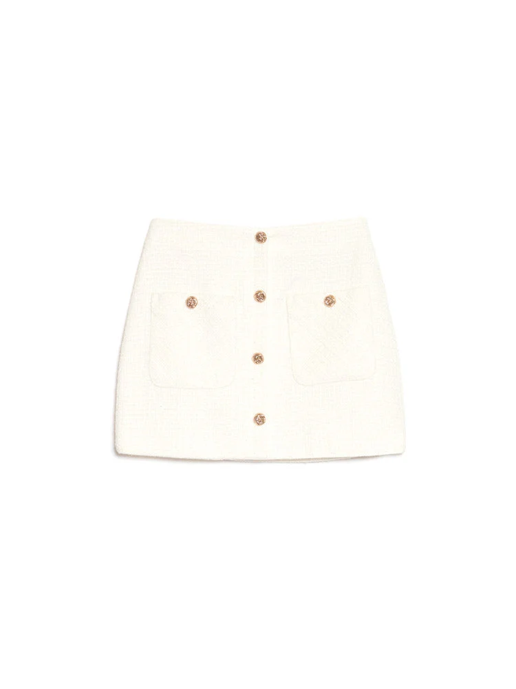 <b>DREAM</b> Whisper Tweed Mini Skirt - Image 7
