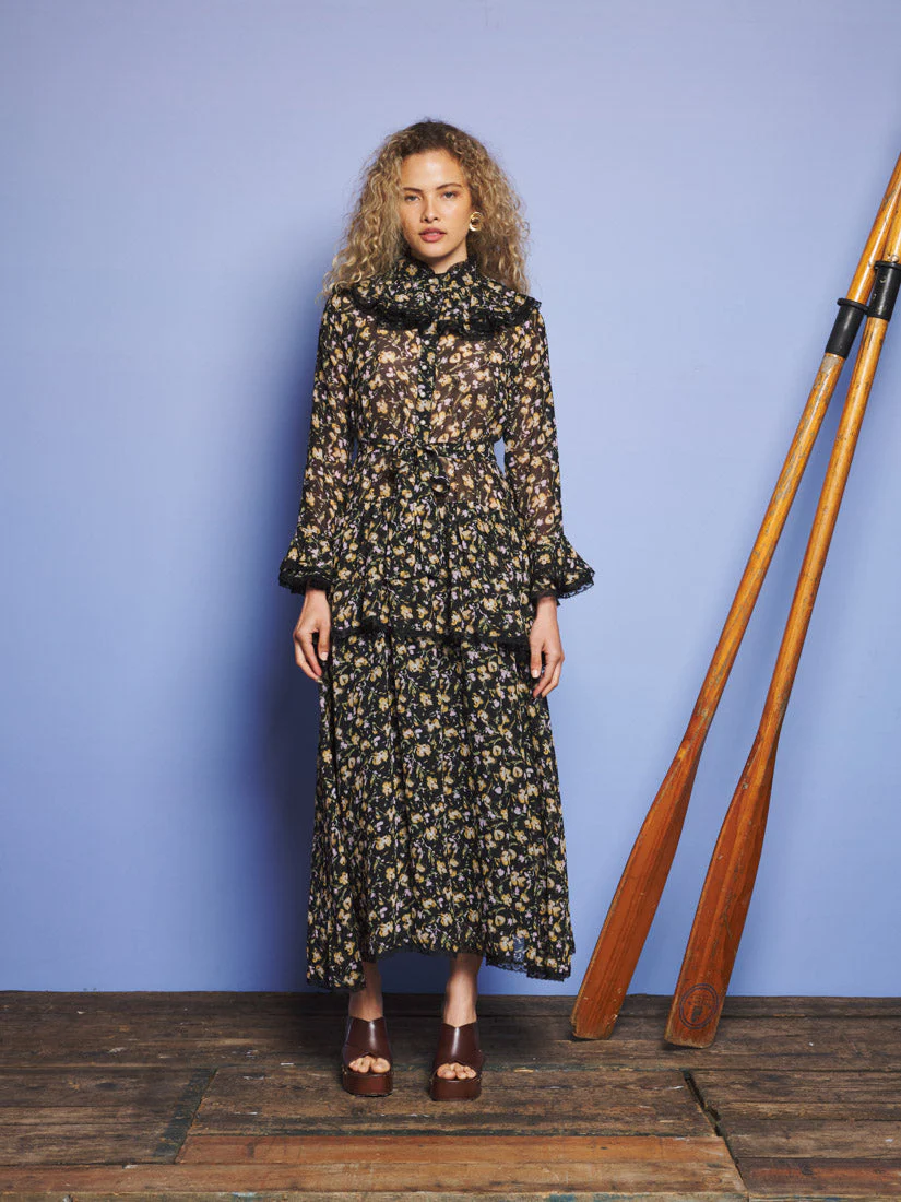 Windswept Floral Maxi Dress - Image 4
