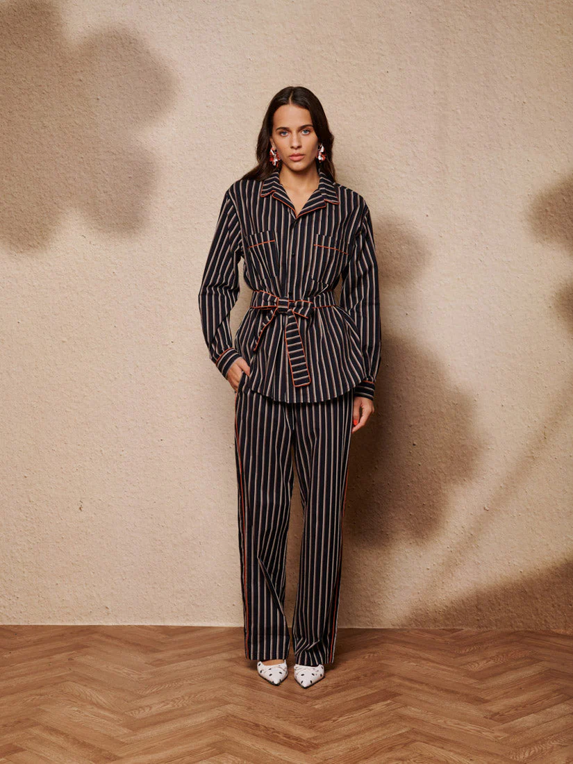 Wisp Stripe Pyjama Shirt - Image 4